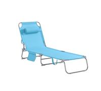 SoBuy Tumbona Plegable Soporta hasta 110kg 155x56x81cm Jardín