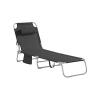 SoBuy Tumbona Plegable Soporta hasta 110kg 155x56x81cm Jardín