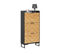 SoBuy Zapatero con 3 Solapas 62x24x125cm para recibidor