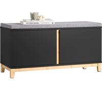 SoBuy: Zapatero con asiento, banco para guardar abrigos, banco con espacio de almacenamiento, banco para pasillo, caja para zapatos, banco con cajones, estante para zapatos, banco estrecho, color , mo