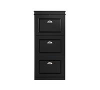 SoBuy Zapatero Estrecho con 3 Puertas Abatibles Organizador para Zapatos Negro 53 x 24 x 117 cm FSR94-SCH ES