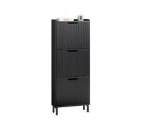 SoBuy Zapatero Estrecho con 3 Solapas 50x19x130cm para Recibidor