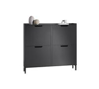SoBuy Zapatero Estrecho con 4 Solapas 100x19x91cm para Recibidor