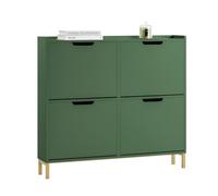 SoBuy Zapatero Estrecho con 4 Solapas 100x19x91cm para Recibidor