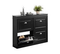 SoBuy Zapatero Estrecho con 4 Solapas 105x24x83cm para recibidor