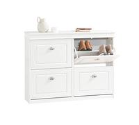 SoBuy Zapatero Estrecho con 4 Solapas 105x24x83cm para recibidor