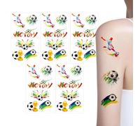 Soccer Face Stickers, 5 Piece Hand Decals, Football Match Body Art With Sturdy Adhesive, Fan Celebration System With Compact Design, Smooth Skin Enhancer Aid, Essential Companion For Kids Teens Adults