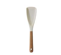 Socobeta Juego de Espátula de Silicona, Utensilios de Cocina Antiadherentes Flexibles Resistentes Al Calor para Hornear, Cocinar y Mezclar, 5 Piezas (Blanco)