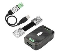 Socobeta PZEM 017 Medidor de Potencia CC con Modbus RTU 50A a 300A para Sistemas Solares y de Baterías (PZEM-017+100 USB)