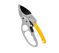 Socobeta Tijeras de Podar Ergonómicas de Aleación de Aluminio, Podadora de Jardín con Recto que Ahorra Trabajo para árboles Frutales, Flores y Césped (Amarillo)
