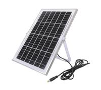 sodeber 1 Juego de Panel de Carga Solar de 12V con conexión estándar IP66 de 5, 5x2, 1mm para cámaras de Seguridad y Ventilador de ventilación Solar Resistente Agua