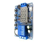 sodeber Módulo de retransmisión del Temporizador de retardo Digital Real 5-30 V Pantalla LED Ajustable Conmutación de Control de automatización para Uso Industrial Relé de retardo de de LED