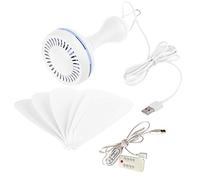 sodeber Ventilador de Techo de 6 Hojas, Tienda de campaña para Dormitorio, Ventilador para Colgar silencioso Alimentado por USB para Actividades Aire, 4 velocidades con Ventana pequeña remota
