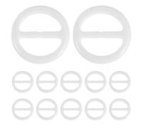 SOESFOUFU 20 pinzas para camisa: 2,5 cm/1 pulgada de diámetro interior, de resina, con hebilla de nudo en la esquina de la ropa, hebillas deslizantes redondas para bufandas, anillos para sujetar la