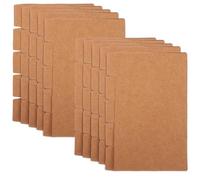 SOESFOUFU 20 Separadores de Carpeta de Papel Marrón, Tarjetas Guía de Almacenamiento de 3x5 Pulgadas, 5 Hojas por Set, para Oficina y Estudio Práctico