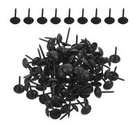 SOESFOUFU 300 Clavos Decorativos Negros para Tapicería y Puertas, Tachuelas Vintage de Hierro de 10mm, Fáciles de Instalar para Mejora de Muebles y Decoración del Hogar