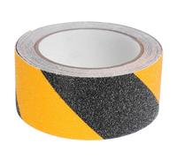 SOESFOUFU Cinta Antideslizante Autoadhesiva 5 Cm X 5 M para Escalones y Suelos, Color Negro y Amarillo, Resistente para Cocina, Baño, Jardín y Pasillos, Cinta de Seguridad Antideslizante