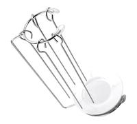 SOESFOUFU Inoxidable Soporte Bandeja para Brochetas de Acero de Barbacoa | Juego Portátil, Color Plata, Uso Exterior y Parrilla, Práctico y Desmontable, 1 Set para Asar