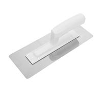 SOESFOUFU Llana para hormigón: Llana de acabado de acero inoxidable de 28 x 10 cm con mango antideslizante - Herramienta para alisar cemento, paneles de yeso, enlucido y construcciones de