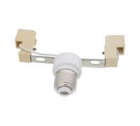 SOESFOUFU Portalámparas cerámico E27 a R7S, Adaptador de base de bombilla, 118mm, blanco, para lámpara halógena, instalación fácil, uso en oficinas