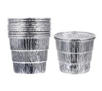 SOESFOUFU Revestimiento para Barbacoa 12 Piezas de Aluminio Plata | Flexible y Desechable, Fácil de Llevar, Uso Exterior y Bbq, Repuesto para Bandeja de Pellets