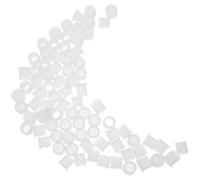 SOESFOUFU Tapones de Plástico Reutilizables y Herméticos y Almacenar Líquidos 100 Diseño Redondo Blanco, para Evitar Derrames para Botellas y Macetas