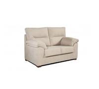 Sofa 2 Plazas Ambar en Tela Antimanchas 155x90x105 cm Color Beige. Matris Beige - 2 seats 155x90x105