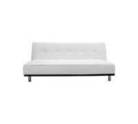 Sofá 2 plazas convertible en cama third color blanco - conforama 78 cm