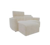 Sofá 2 plazas deslizante modena tela 3 color beige