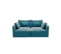 Sofá 2 plazas milano tela 1 color turquesa