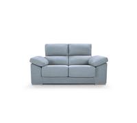 Sofá 2 plazas noemi color azul claro - conforama