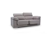 Sofá 2 plazas noemi color gris claro - conforama