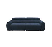 Sofá 3 plazas 2 asientos deslizantes loan xl color azul oscuro