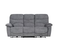 Sofá 3 plazas 2 asientos relax eléctricos esprit gris oscuro - conforama