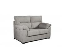 Sofa 3 plazas ambar en tela antimanchas 185x90x105 cm color gris
