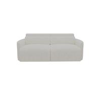 Sofá 3 plazas deslizante modena tela 1 color beige