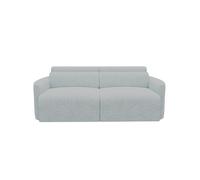 Sofá 3 plazas deslizante modena tela 1 color gris claro