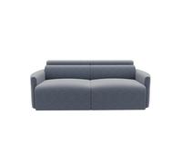 Sofá 3 plazas deslizante modena tela 2 color gris oscuro