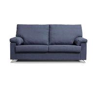Sofá 3 plazas matis color azul - conforama