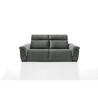 Sofá 3 plazas xl relax eléctrico adria ii color gris oscuro