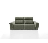 Sofá 3 plazas xl relax eléctrico adria ii color verde