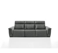 Sofá 4 plazas relax eléctrico adria ii color gris oscuro