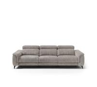 Sofá 4 plazas relax eléctrico eos color gris claro