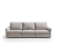 Sofá 4 plazas relax eléctrico goper color gris claro