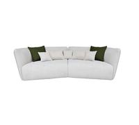 Sofá 4 plazas xxl sophie color blanco y verde