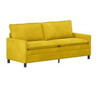 vidaXL Sofá 196 x 81 x 87,5 cm Terciopelo Multicolor Amarillo