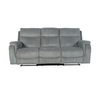 Sofá amy 3 plazas relax eléctricos gris claro