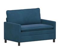 vidaXL Sofá 126 x 81 x 87,5 cm Terciopelo Multicolor Azul