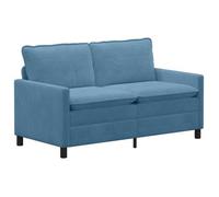 vidaXL Sofá 156 x 81 x 87,5 cm Tela Multicolor Azul