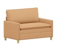 vidaXL Sofá 126 x 81 x 87,5 cm Tela Multicolor Beige